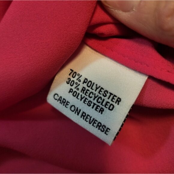 Tommy Hilfiger Pink Sleeveless Blouse Womens Size Small Ruffle Spring Summer - Picture 4 of 11